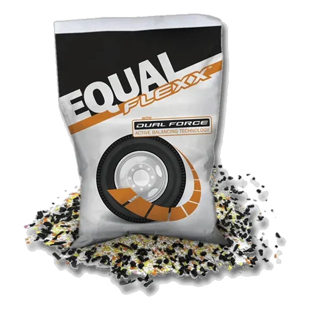 Bolsa de Equal Flexx con tecnología Dual Force para balanceo de llantas